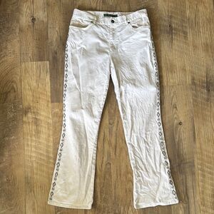 Ralph Lauren White Boot Cut Jeans